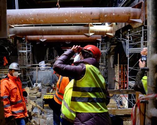 Une équipe sur un chantier